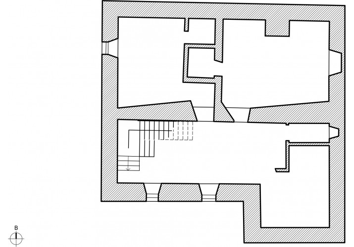 Σχέδιο κάτοψης 1ου ορόφου αρχοντικού Καραγιαννοπούλου