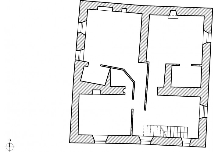 Σχέδιο κάτοψης 1ου ορόφου Αρχοντικού Σαντίκος.