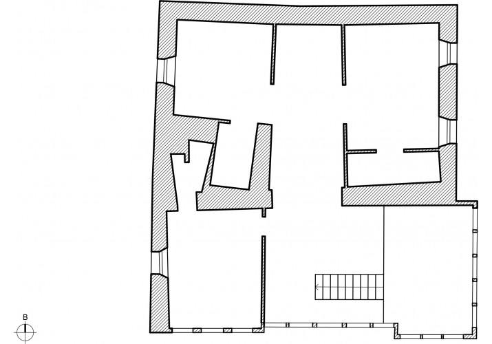 Σχέδιο κάτοψης 2ου ορόφου Αρχοντικού Σαντίκος.