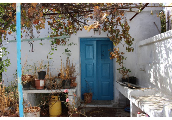 Το μαρειουλάκι κάτω από την ανεντράδα και έξω από τον φούρνο, στο σπίτι του κυρίου Μανδαράκα