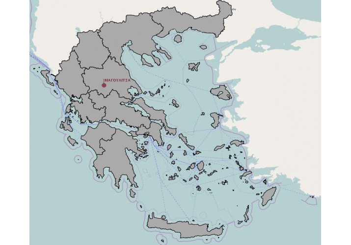 Θέση του οικισμού στο χάρτη της Ελλάδας