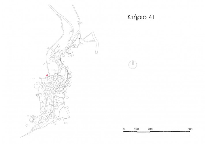 Θέση κτηρίου στον οικισμό
