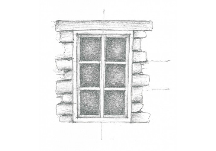 Δίφυλλο παράθυρο με έξι ίσα τζάμια