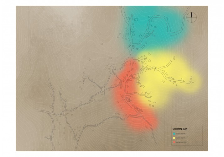 Χάρτης οικιστικών ενοτήτων.