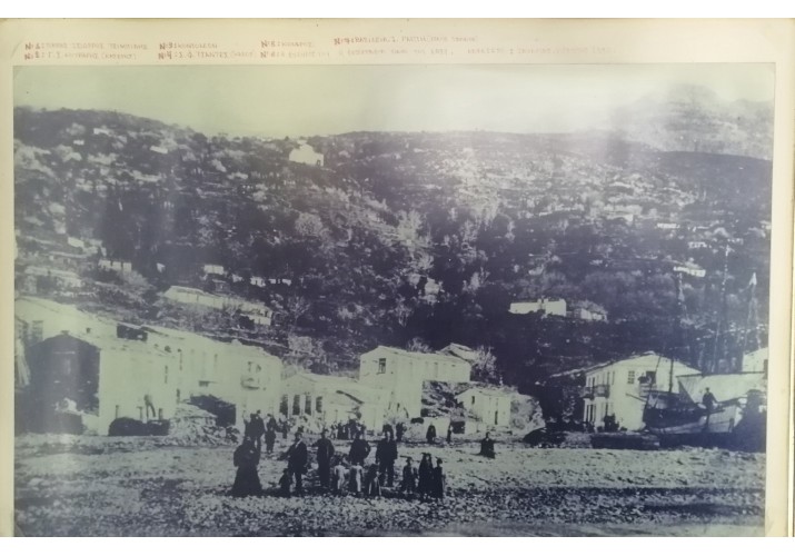 Άποψη του χωριού από το λιμάνι, πιθανότατα αρχές 20ου αιώνα