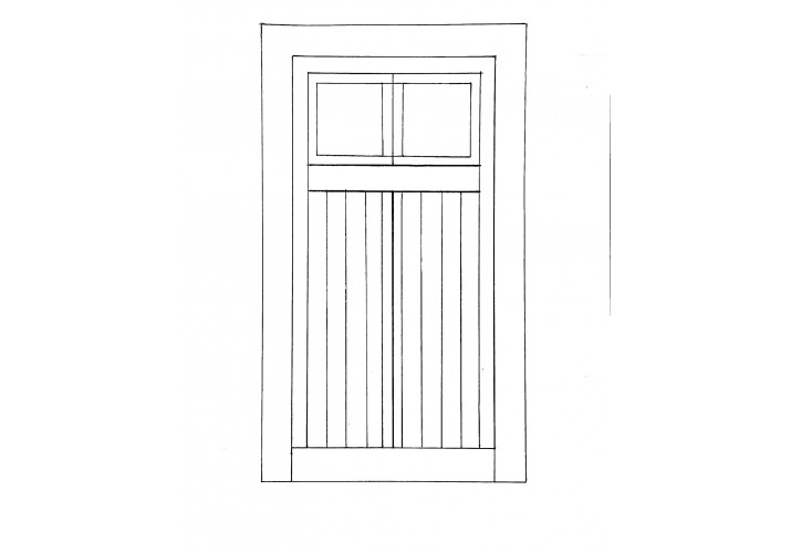 Σκίτσο καρφωτής πόρτας (εξωτερική άποψη)