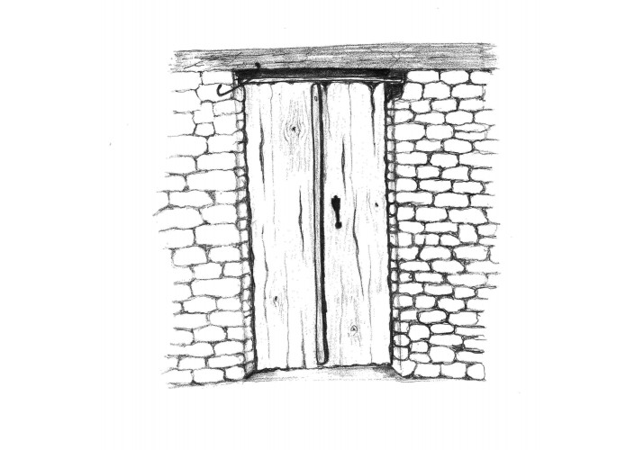 Ξύλινη Δίφυλλη Πόρτα, χωρίς Πλαίσιο