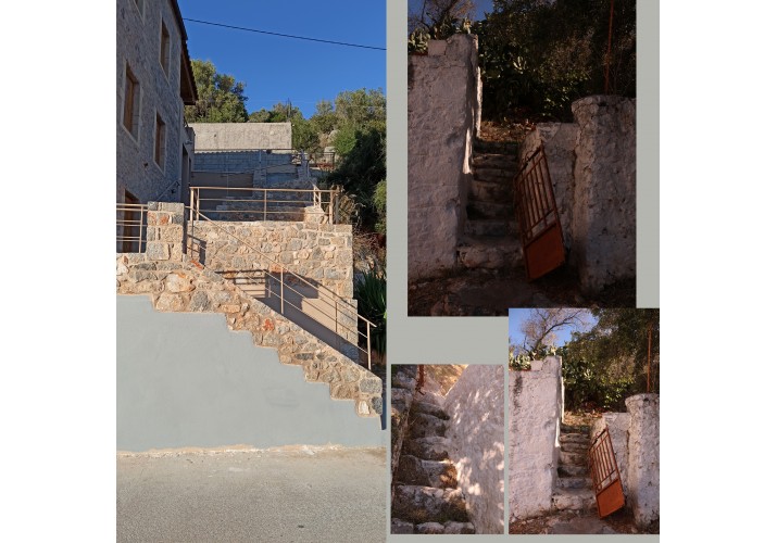 Παραδείγματα Κλιμάκων στον Οικισμό του Ιέρακα