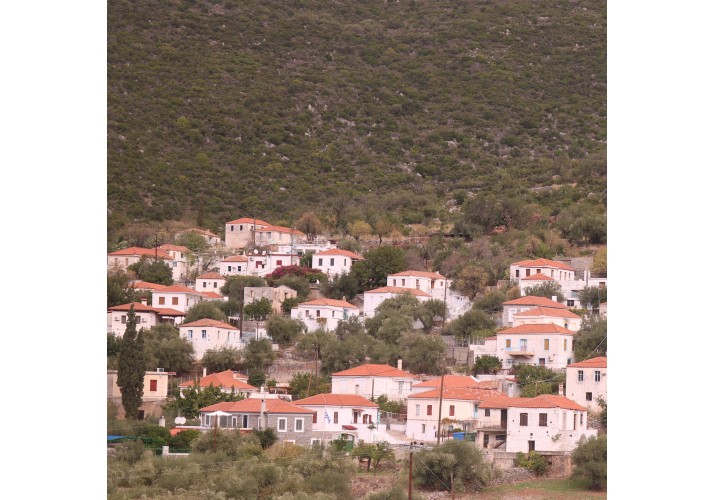 Μακρινή Φωτογραφία Στο Ορεινό Τμήμα Ιέρακα Που Δείχνει Το Σύνολο Των Καμινάδων Στις Στέγες Των Σπιτιών