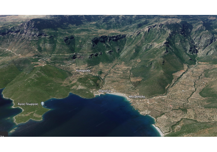 Βουνοκορφές από Google Earth