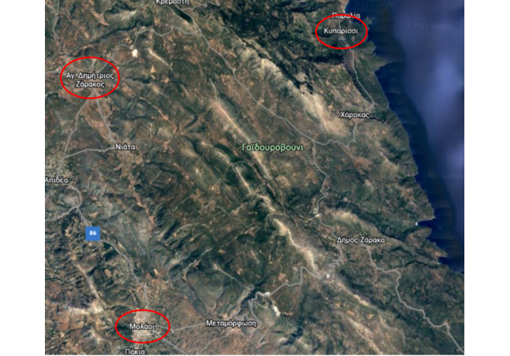 Σχέση Κυπαρισσίου με Μωλάους και Αγίου Δημητρίου