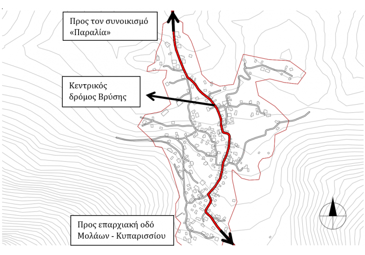 Χάρτης προσβάσεων στη Βρύση