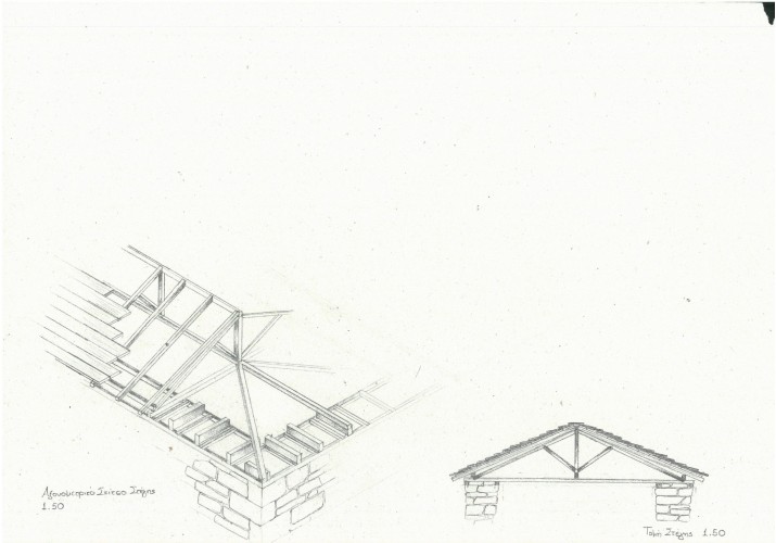 Αξονομετρικό σχέδιο στέγης ​