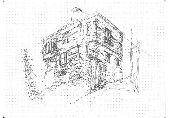 Σκίτσο Βόρειας όψης της κατοικίας 16  