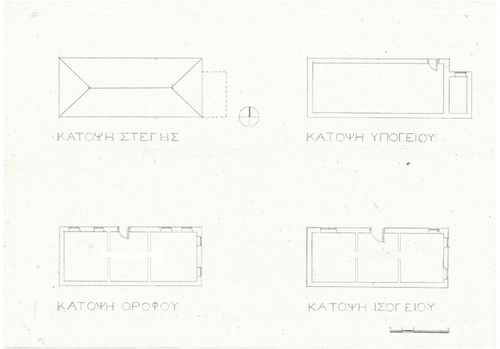 Σχέδια κατόψεων της κατοικίας 30