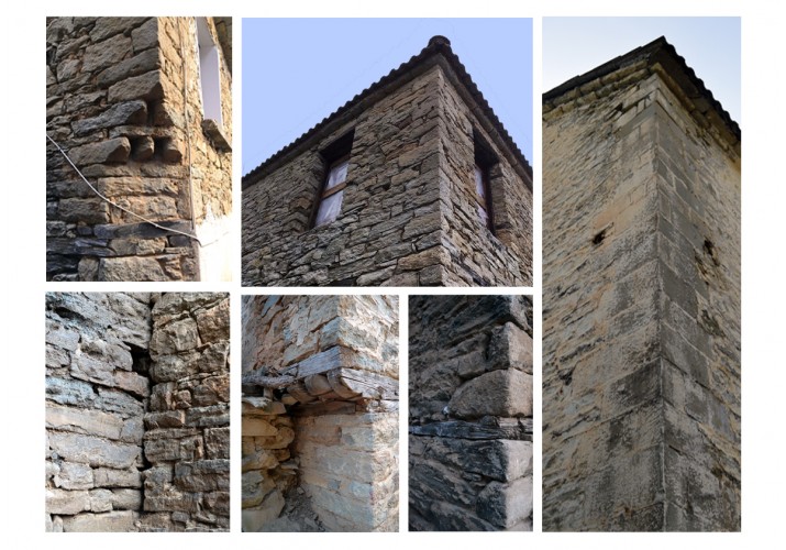 Παραδείγματα γωνιολίθων και λοιπών διαμορφώσεων γωνιών κτιρίων