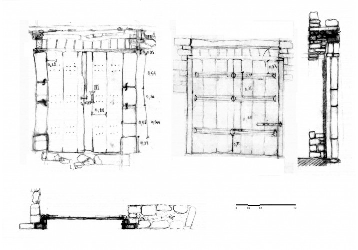 Κατασκευαστικό σχέδιο εισόδου κτιρίου 70