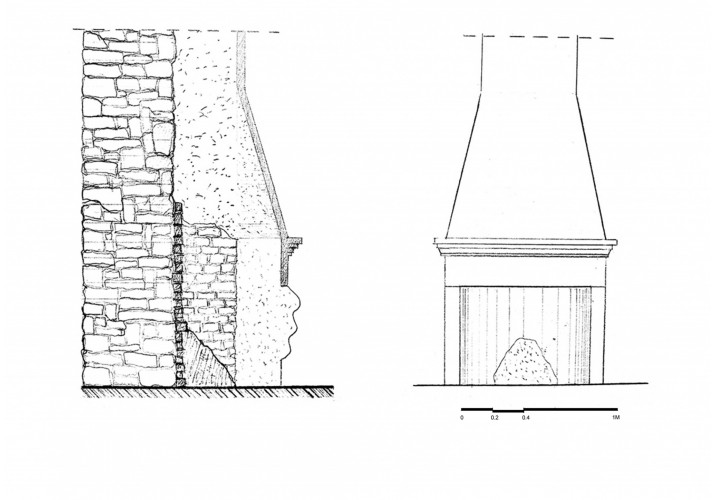 Κατασκευαστικό σχέδιο τζακιού κτιρίου 60