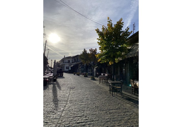 άποψη του κεντρικού πεζόδρομου, όπου διαδραματίζεται η κοινωνική ζωή 