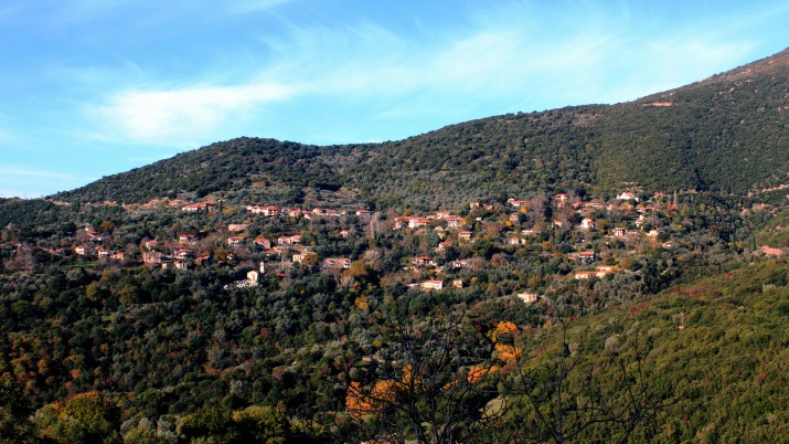 Άποψη του οικισμού Βάχλια (από την Πέρα Βάχλια)