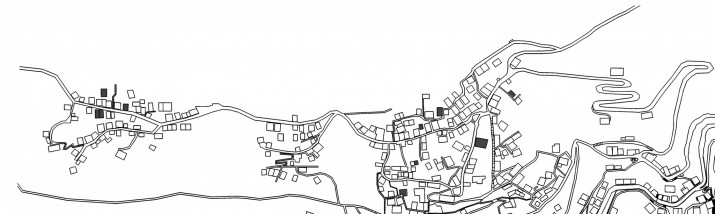 Χάρτης αποτυπωμένων κτηρίων Ανω Μαχαλά