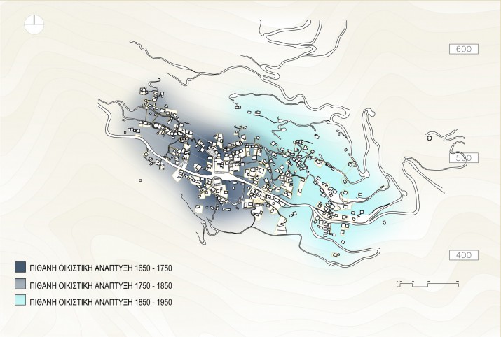Χάρτης εξέλιξης οικισμού