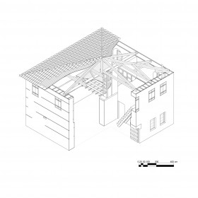 Αξονομετρική τομή τυπικής κατοικίας (Κτίριο 11)