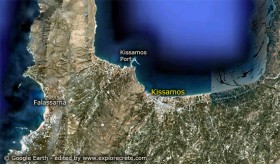 Η Κίσσαμος στο χάρτη.