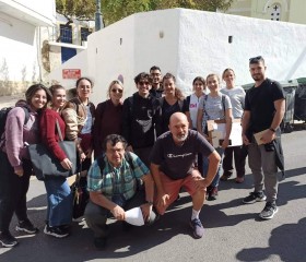 Η ομάδα μας, μαζί με τους καθηγητές κ. Γκανιάτσα και κ. Αλεξάνδρου και με τον αγαπητό κ. Στέλιο Τσουκαλά