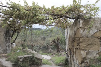 Πέργκολα κατασκευασμένη για τη διαμόρφωση του δημόσιου χώρου