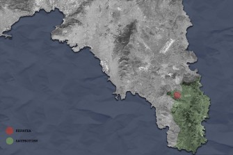 Γεωγραφική θέση της Κερατέας και της Λαυρεωτικής